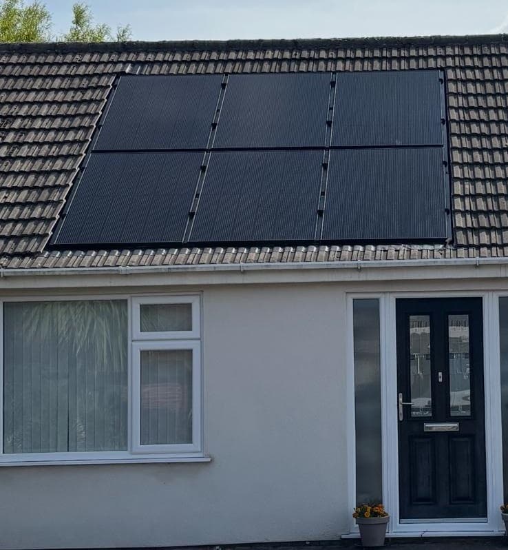 MCS certified domestic solar installation in Penwortham