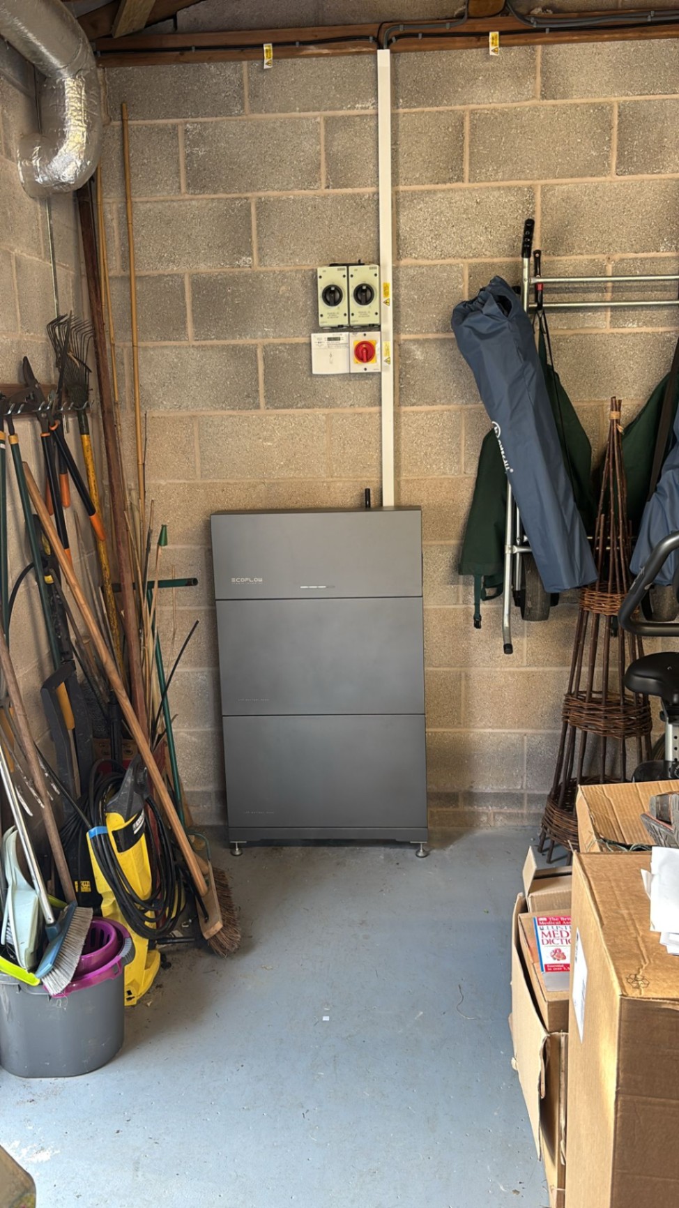 EcoFlow battery storage installation