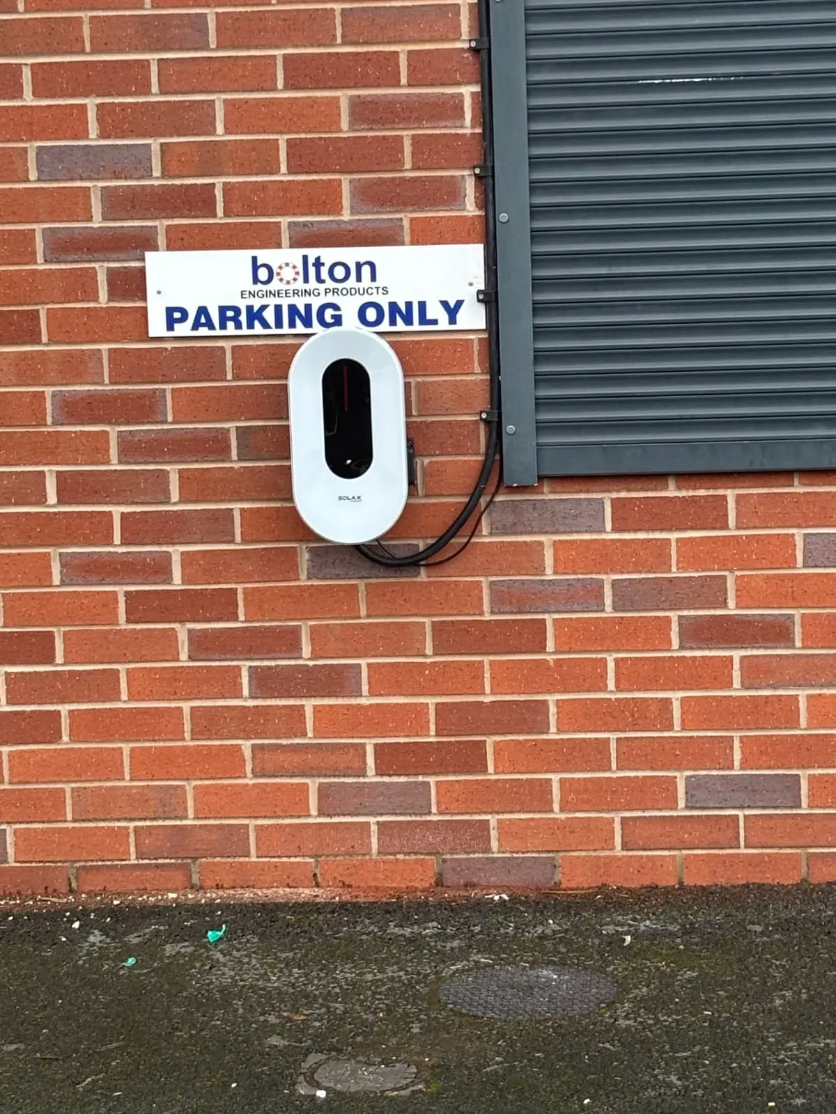 SolaX commercial EV charger installation