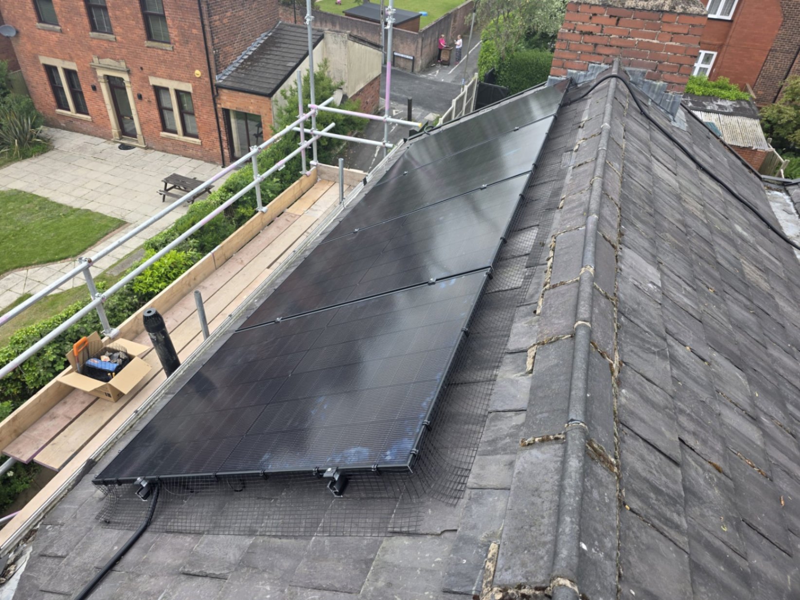 4-panel solar PV installation